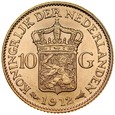 B76. Holandia, 10 guldenów 1912, Wilhelmina, st 1
