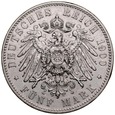 D288. Niemcy, 5 marek 1900, Sachsen, st 2-