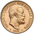 D5. Szwecja, 10 koron 1901, Oskar II, st -1
