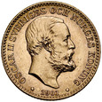 d37. Szwecja, 10 koron 1901, Oskar II, st 2-1
