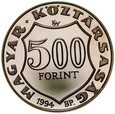 D322. Węgry, 500 forintów 1994, Kossuth, st 1