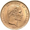 D55. Dania, 20 koron 1877, Christian IX, st 1-