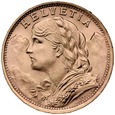 B37. Szwajcaria, 20 franków 1935 B, Heidi, st 1