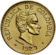 D125. Kolumbia, 2,5 pesos 1927, st 1-