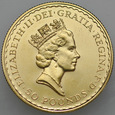 C145. Anglia, 50 funtów 1991, 1/2 oz AU, st 2+