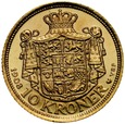 C60. Dania, 10 koron 1908, Fryderyk VIII, st 1