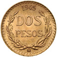 C27. Meksyk, 2 pesos 1945, st 2
