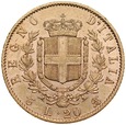 D40. Włochy, 20 lirów 1863, Umberto, st 2-