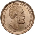 D17. Szwecja, 20 koron 1895, Oskar II, st 1-/1