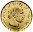 B2. Dania, 10 koron 1900, Christian IX, st 1