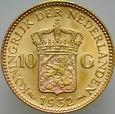 C12. Holandia, 10 guldenów 1932, Wilhelmina, st -1