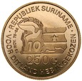 D70. Surinam, 250 guldenów 1985, st 1