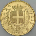 D49. Włochy, 20 lirów 1865, Vittorio Emanuel II, st 2+