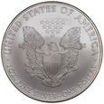 D137. USA, Dolar 2010, Statua, st 1-, uncja srebra, patyna