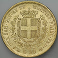 D37. Włochy, 20 lirów 1852, Vittorio Emanuel II, st 2