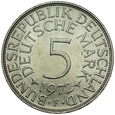 Niemcy, 5 marek BRD,  9 szt, stary typ, junk silver, 2 uncje, stan 3