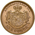 B17. Szwecja, 10 koron 1901, Oskar II, st -1