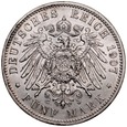 D287. Niemcy, 5 marek 1907, Prusy, st 2