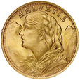 C66. Szwajcaria, 20 franków 1935 B, Heidi, st 1