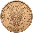 B15. Niemcy, 20 marek 1884 A, Prusy, st 3+