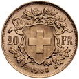 A250. Szwajcaria, 20 franków 1935 B, Heidi, st 1