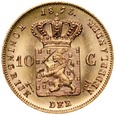 B13. Holandia, 10 guldenów 1875, Wilhelm, st 1