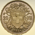 D77. Szwajcaria, 20 franków 1927, Heidi, st 2-1