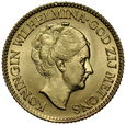 D67. Holandia, 10 guldenów 1925, Wilhelmina, st 1-