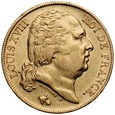 A104. Francja, 20 franków 1819 A, Ludwik XVIII, st 2-