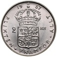 A202. Szwecja, 2 Korony 1957, Gustav w IV Adolf, st 1-