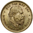 D44. Holandia, 10 guldenów 1875, Wilhelm, st 2-1