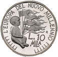 c403. San Marino, 10000 LIRA 1998, Nowe Milenium, st L-