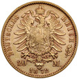 C70. Niemcy, 20 marek 1872, Bawaria, st 3+