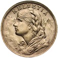 B75. Szwajcaria, 20 franków 1947, Heidi, st 1