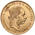 B14. Austria, 10 franków, 4 Florenów 1892, Franz Josef, st , NB