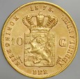 D61. Holandia, 10 guldenów 1875, Wilhelm, st 2