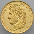 B82. Francja, 20 franków 1837, Ludwik Filip I, st 2-