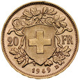 B78. Szwajcaria, 20 franków 1949, Heidi, st 1