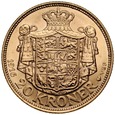 B4. Dania, 20 koron 1916, Christian X, st 2-1