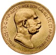 B16. Austria, 10 koron 1908, Franz Josef, st 2+, Jubileusz