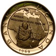 D58. Uganda, 100 schilling 1969, Wizyta Papieża, st. L