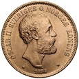 A115. Szwecja, 20 koron 1874, Oskar II, st 1