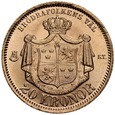 A115. Szwecja, 20 koron 1874, Oskar II, st 1