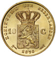 C60. Holandia, 10 guldenów 1876, Wilhelm st 2+