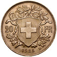 C4. Szwajcaria, 20 franków 1922, Heidi, st 1