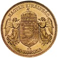 B13. Węgry, 10 koron 1911, Franz Josef, st 1-
