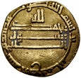 D55. Islam, Dinar ok 170 AH, Abbasydzi, st 3