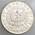 C227. II RP, 5 złotych 1936, Piłsudski, st 2/2+