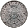 A207. Niemcy, 3 marki 1910, Prusy, st 2-