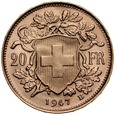 D28. Szwajcaria, 20 franków 1947, Heidi, st 1